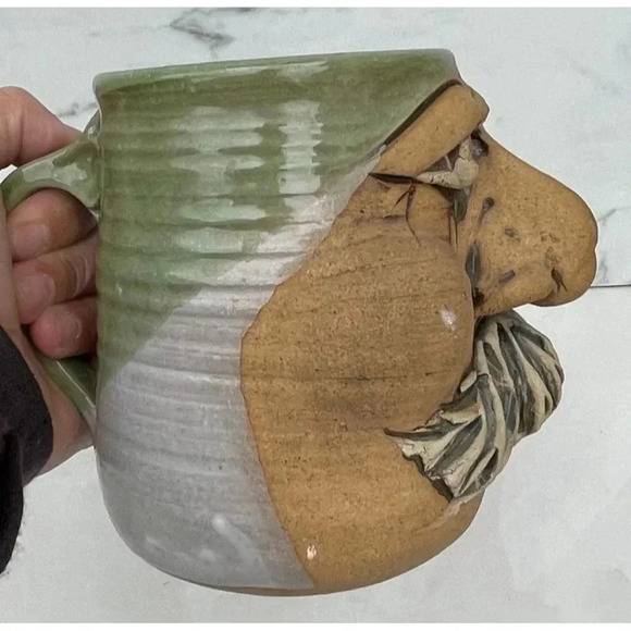 Homestead Hand Made Mug Funny Face Artistic Unique Crafted Drinkware 5.5"x3.75" - Picture 8 of 11